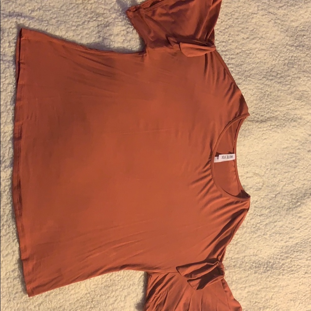 Orange-ish blouse worn only a few hours!!!!